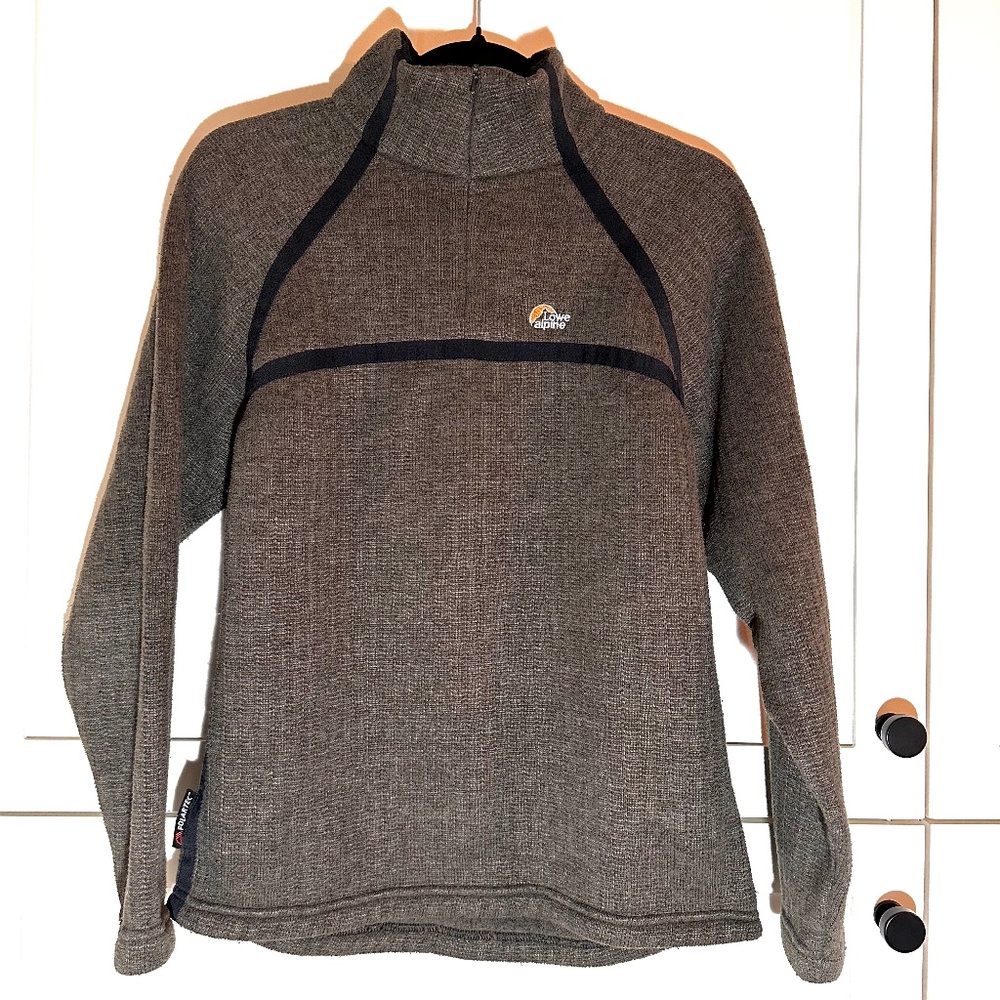 Lowe Alpine Quarter-Zip Polartec Fleece Mid-Layer Brown; Women's US Medium (8)